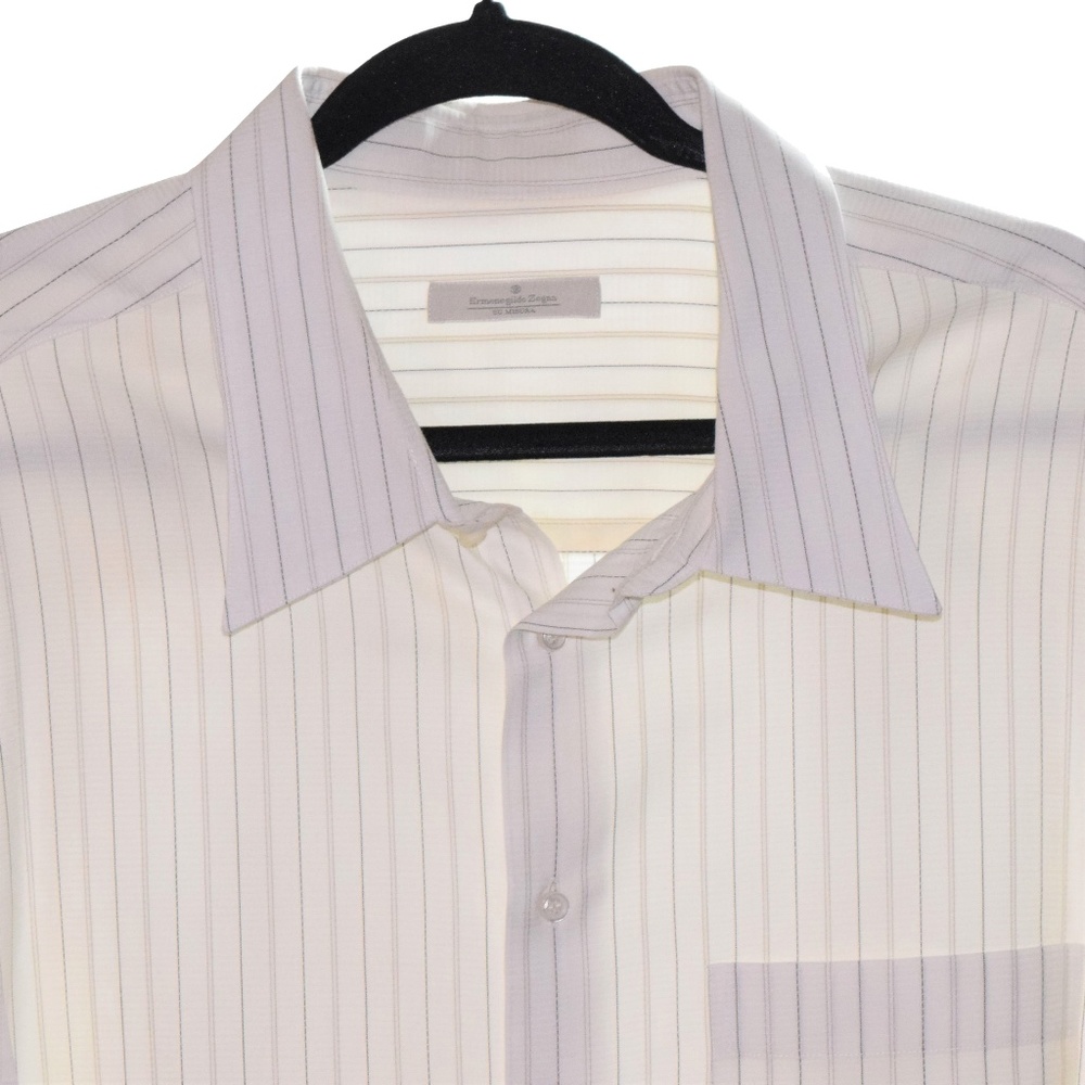 Ermenegildo Zegna Su Misura (Size 19) Black Gray
